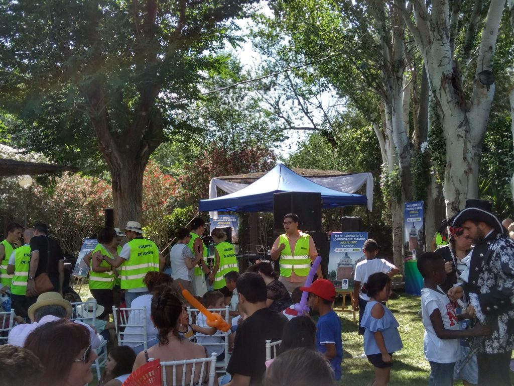 Aranjuez, Sorteo de la ONCE tras la comida y animación infantil.